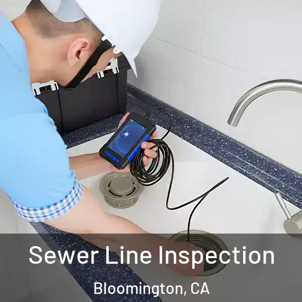  Sewer Line Inspection Bloomington, CA